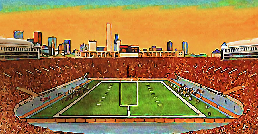 1983 Soldier Field Art Mixed Media by Row One Brand