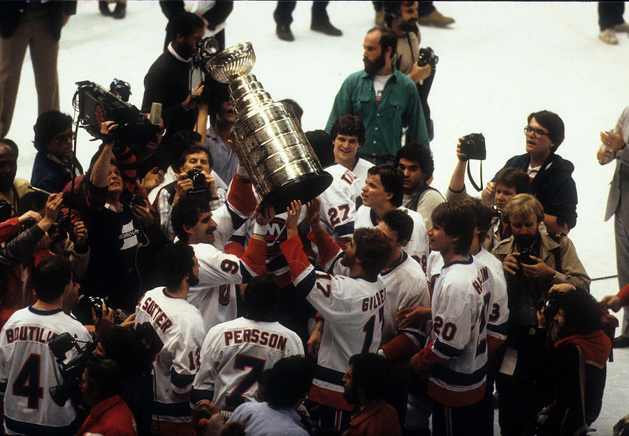 1983 Stanley Cup Finals - Game 4:  Edmonton Oilers v New York Islanders Photograph by B Bennett