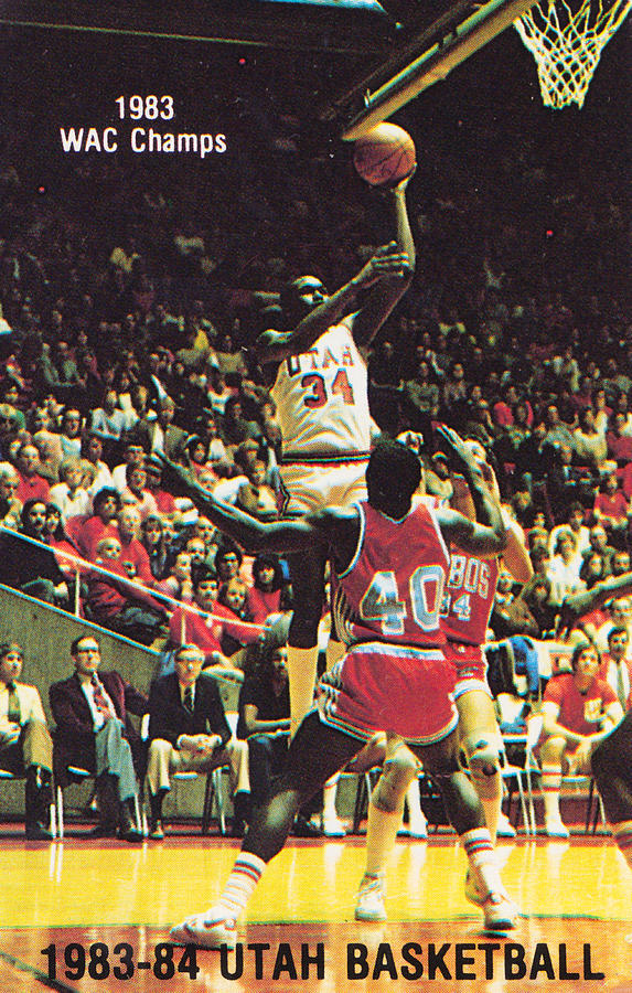 1983 Utah Utes Basketball Mixed Media by Row One Brand