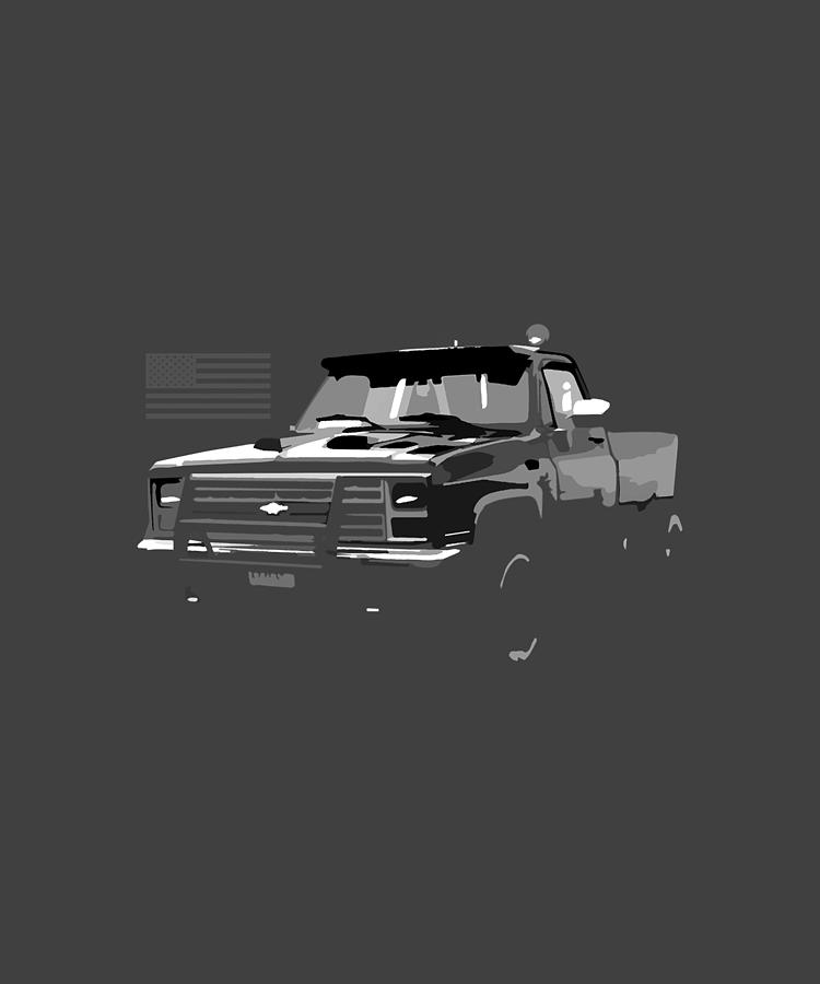 1985 Chevy K20 Pickup Truck Digital Art by Kha Dieu Vuong - Fine Art ...