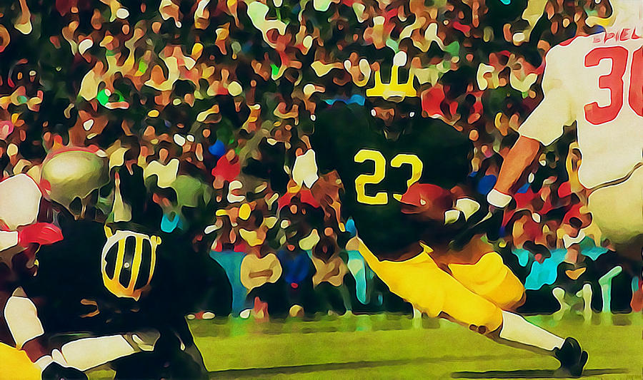 1985 Michigan Ohio State Game Mixed Media by Row One Brand