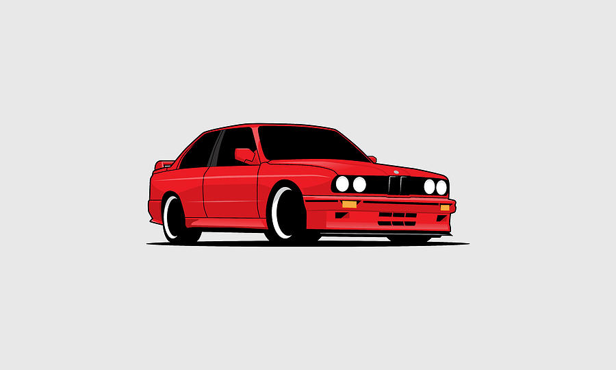 1986 Bmw M3 E30 Digital Art By John Cassella - Fine Art America