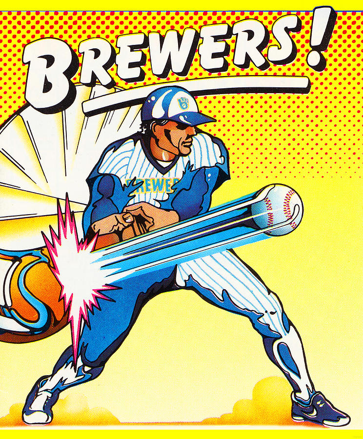 1986 Brewers Mixed Media by Row One Brand