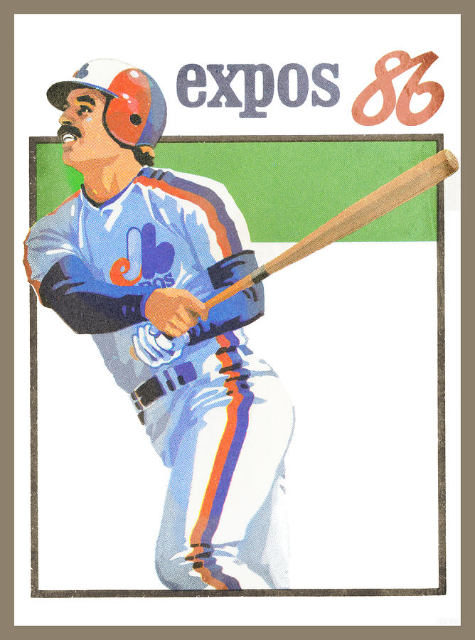 1986 Montreal Expos Art Mixed Media by Row One Brand