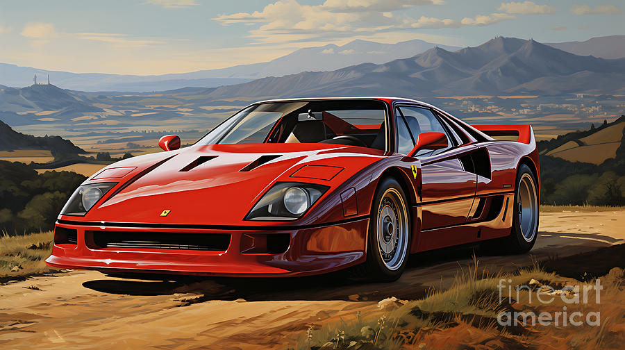 1987 Ferrari F40 2.9L V8 turbocharged supercar by Asar Studios by Celestial  Images