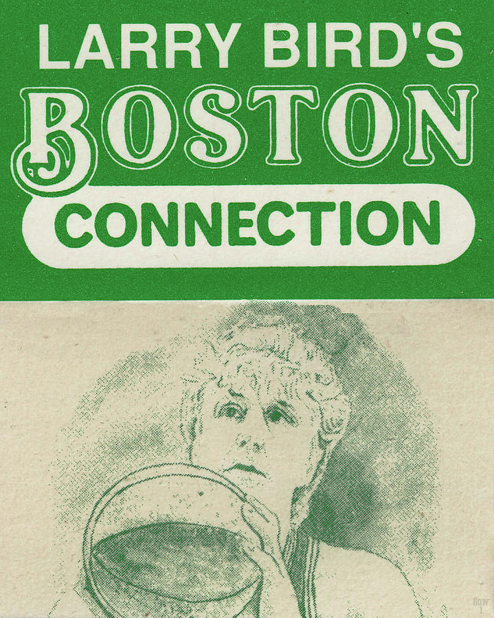 1988 Larry Birds Boston Connection Hotel Art Mixed Media by Row One Brand
