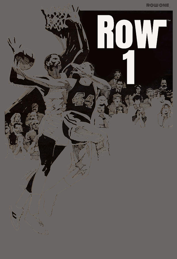 1988 Row 1 Basketball Art Mixed Media by Row One Brand
