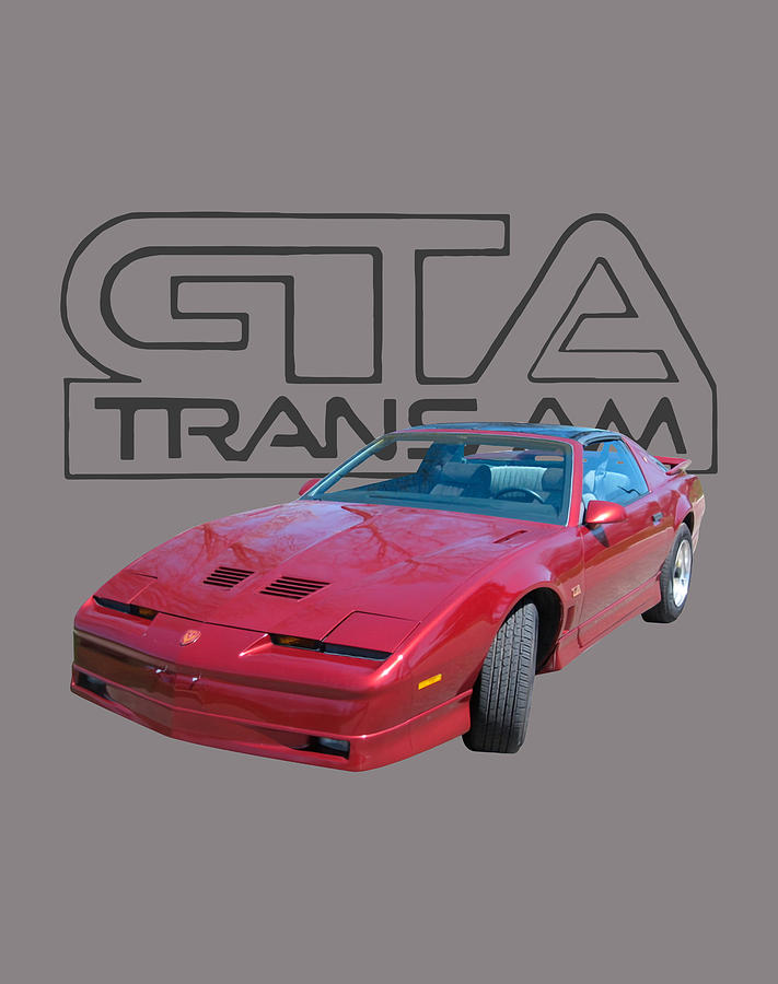 1989 Pontiac Firebird Trans Am Gta Digital Art By Maryam Hamilton Pixels