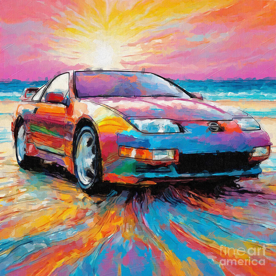 1990 Nissan 300ZX 1 Digital Art by Armand Hermann - Fine Art America