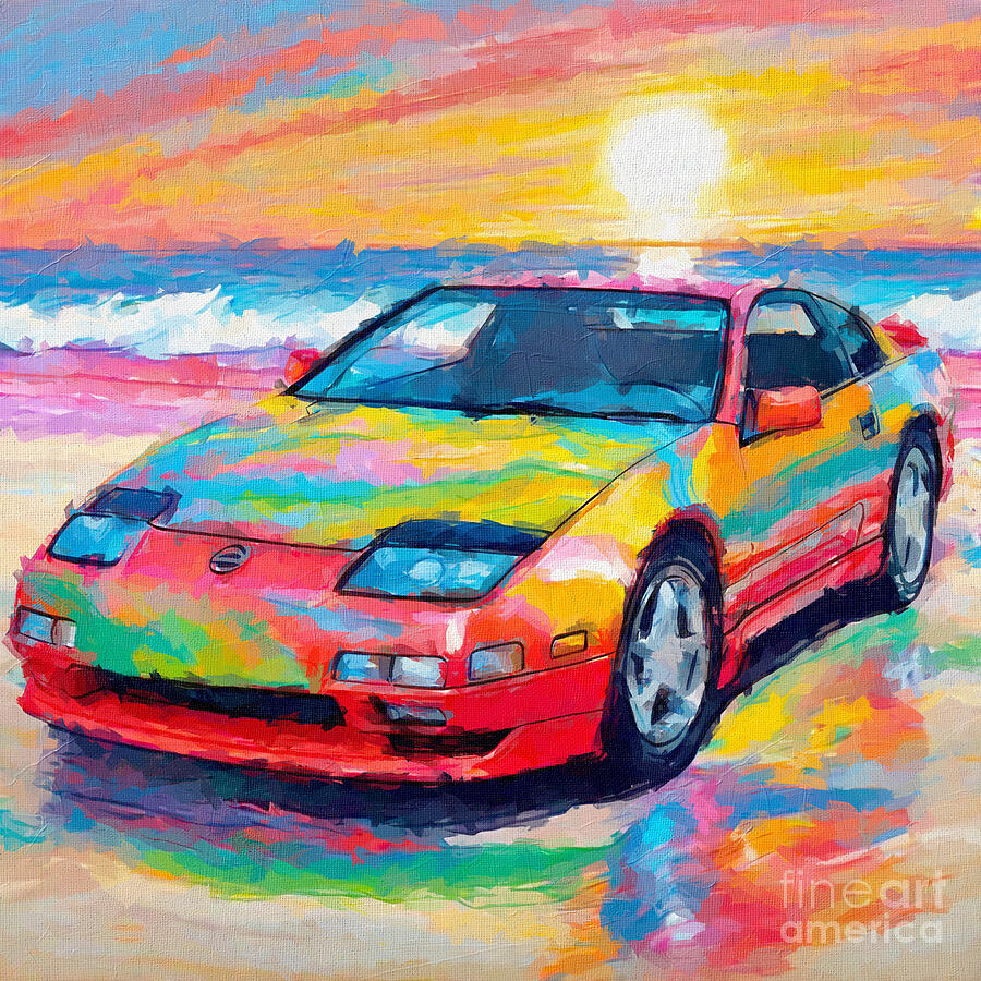 1990 Nissan 300ZX 3 Digital Art by Armand Hermann - Fine Art America