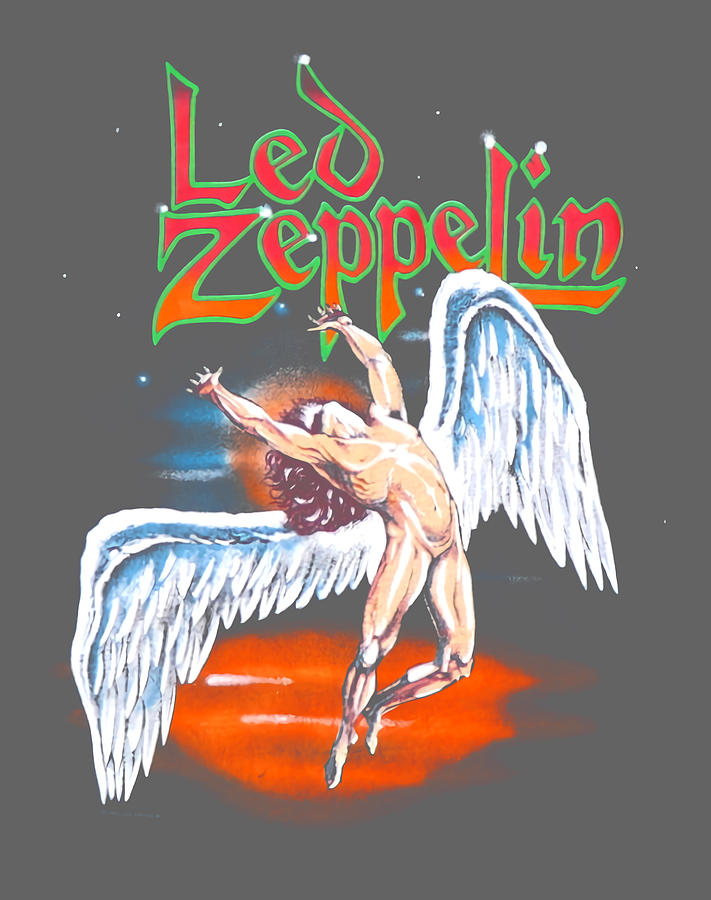 1990 Rare Led Zep Pelin Vintage T Shir For Men Women Black Best Women ...