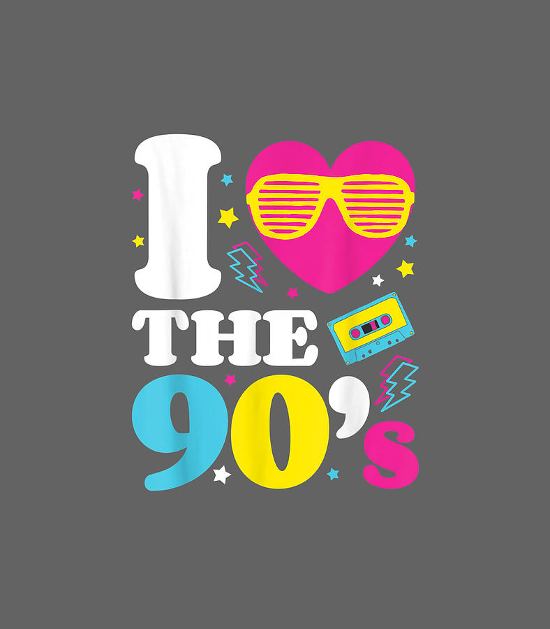 1990s 90s I Heart The Nineties Digital Art By Raiya Zillah Fine Art America 