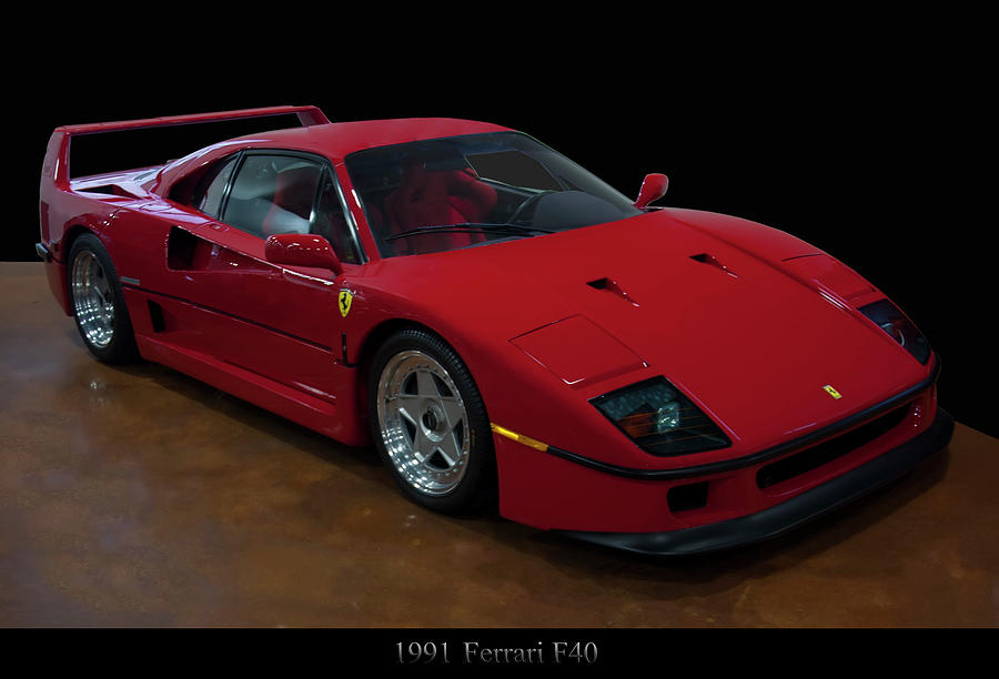 Car Photograph - 1991 Ferrari F40 by Flees Photos