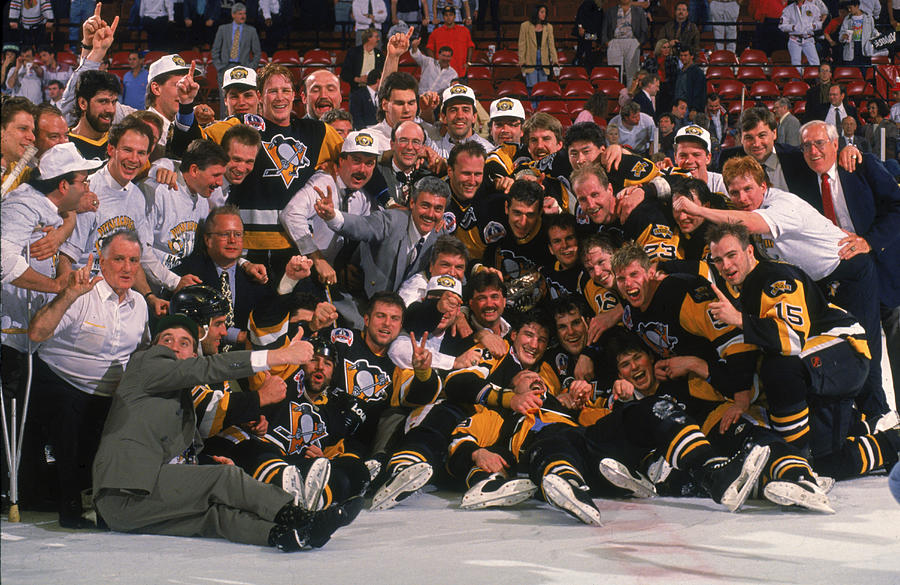 1992 Stanley Cup Champions - The Pittsburgh Penguins Photograph by B Bennett