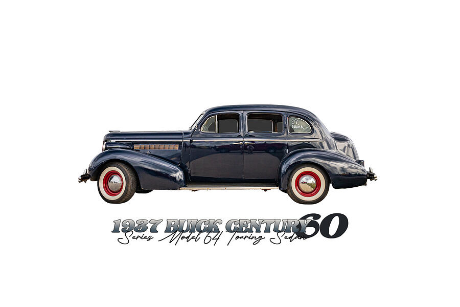 Vintage Photograph - 1937 Buick Century Series 60 Model 64 Touring Sedan #4 by Gestalt Imagery