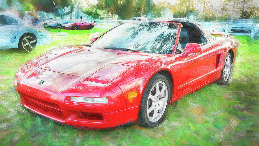 1996 Red Acura NSX X100 Photograph by Rich Franco