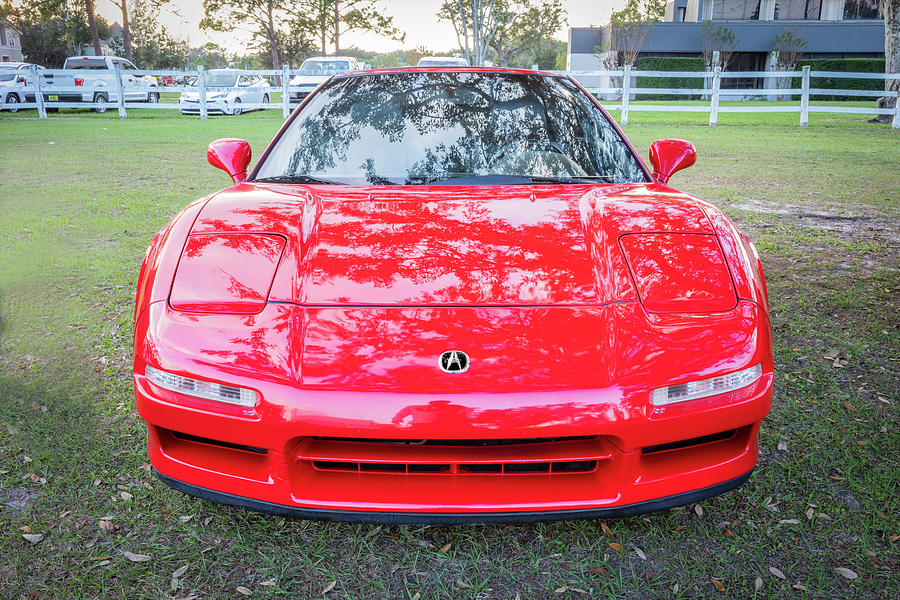 1996 Red Acura NSX X111 Photograph by Rich Franco