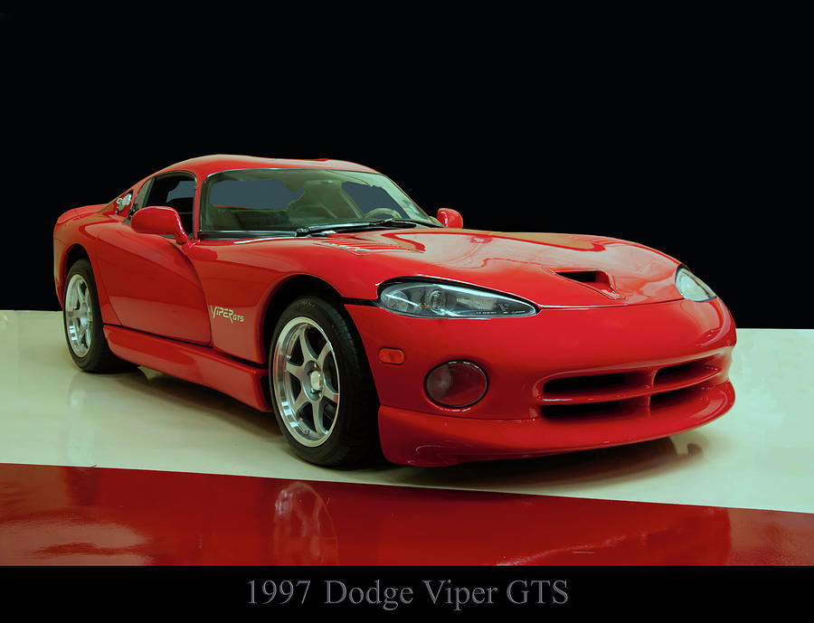 Viper Photograph - 1997 Dodge Viper GTS Red by Flees Photos