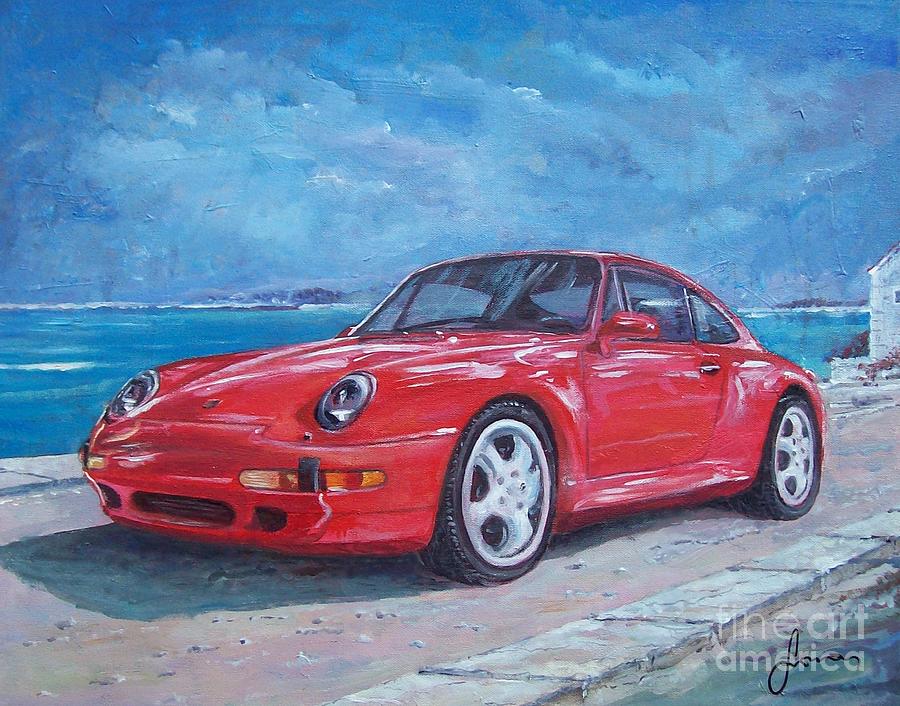 1997 Porsche Carrera S Painting by Sinisa Saratlic