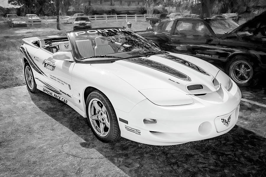 1999 White Pontiac Trans Am Daytona 500 Anniversary Edition X127 Photograph by Rich Franco