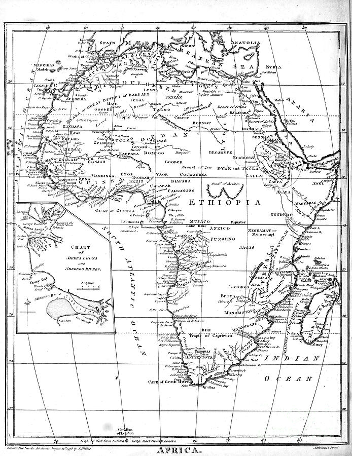 19th century map of Africa f2 Photograph by Historic illustrations - Pixels