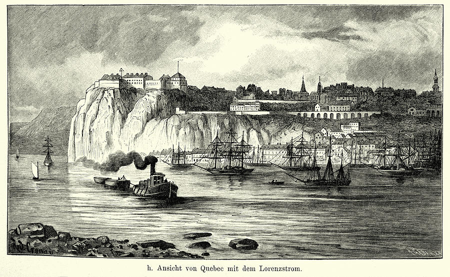 19th Century North America -  Quebec Drawing by Duncan1890