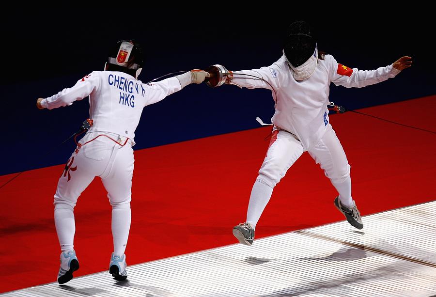 15th Asian Games Doha 2006 - Fencing #2 Photograph by Paul Gilham