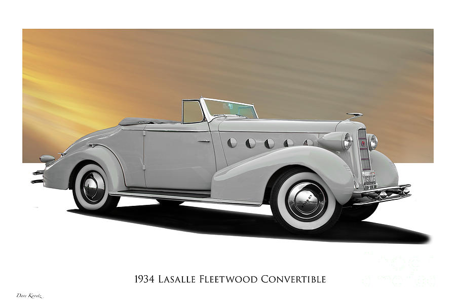 1934 LaSalle Fleetwood Convertible #2 Photograph by Dave Koontz