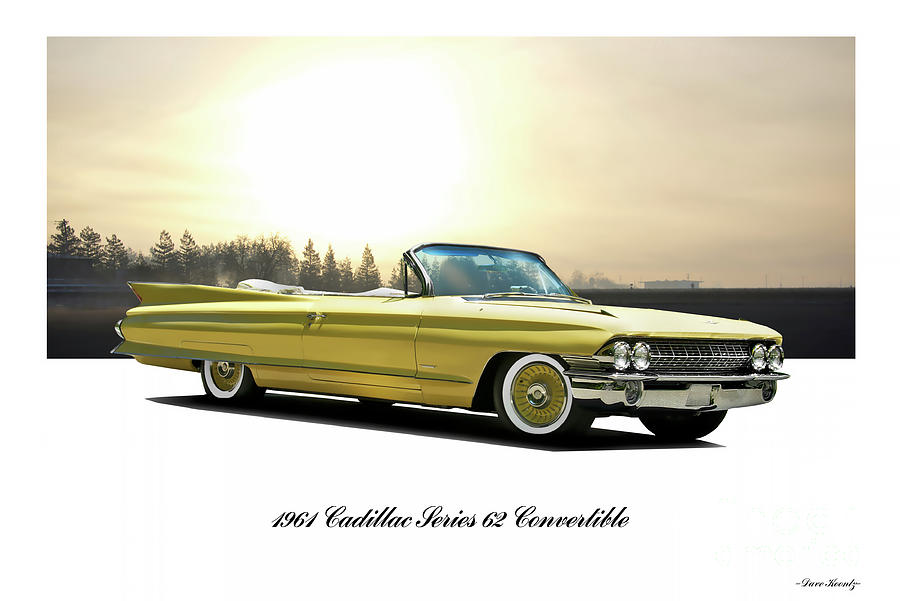 1961 Cadillac Series 62 Convertible Photograph By Dave Koontz - Fine 