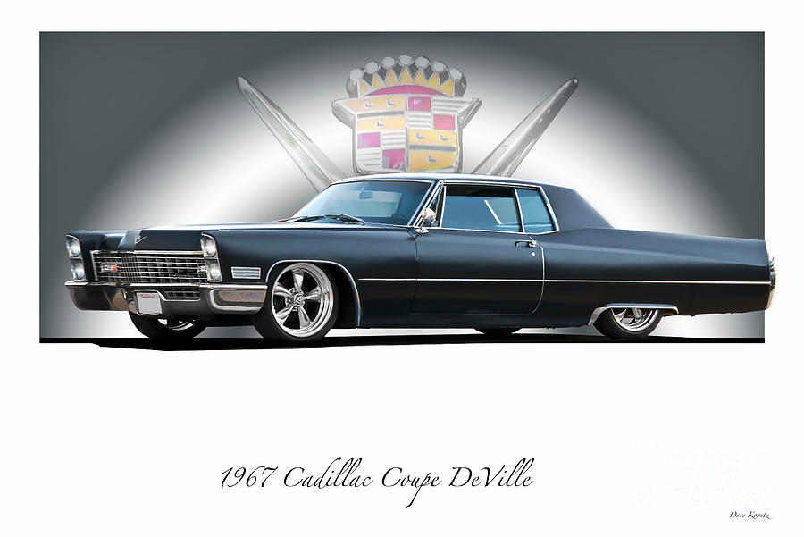 1967 Cadillac Custom Coupe DeVille #2 Photograph by Dave Koontz
