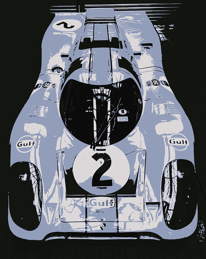 1969 Porsche 917K Le Mans Race Car #2 Digital Art by Thespeedart 1969 Porsche 917K Le Mans Race Car #2 Digital Art by Thespeedart
