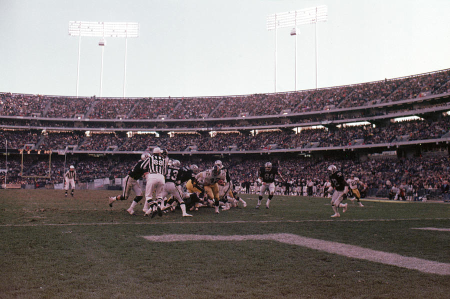 1974 AFC Championships: Pittsburgh Steelers v Oakland Raiders #2 Photograph by Michael Zagaris
