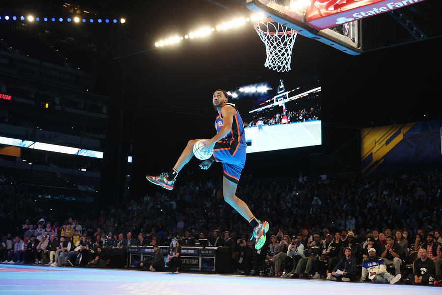 2024 NBA All Star - AT&T Slam Dunk Contest Photograph by Nathaniel S. Butler