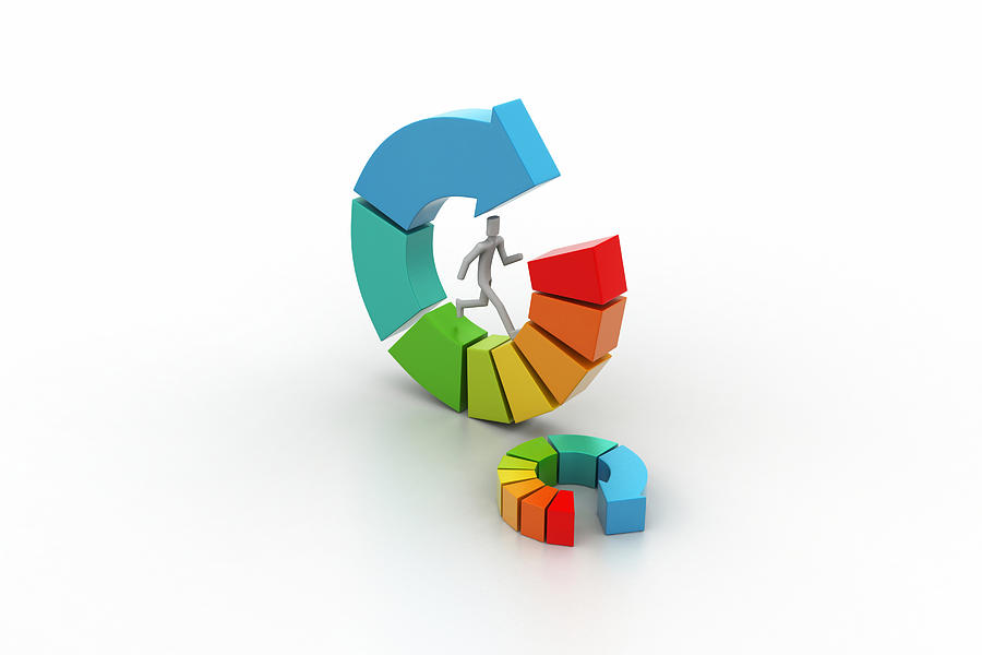 3d Illustration Of Ring Colorful Business Chart #2 Photograph by Rendeep