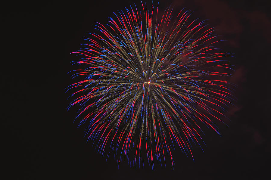 4th of July fireworks #2 Photograph by Lauree Feldman
