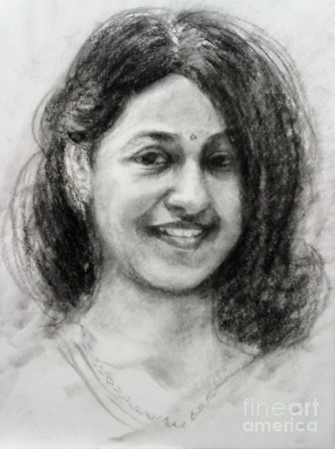A friend #2 Drawing by Asha Sudhaker Shenoy