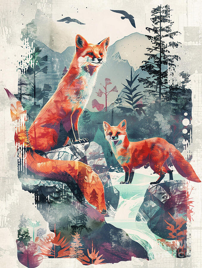 A Graphic Design Of Pine Marten Forest Animal Drawing
