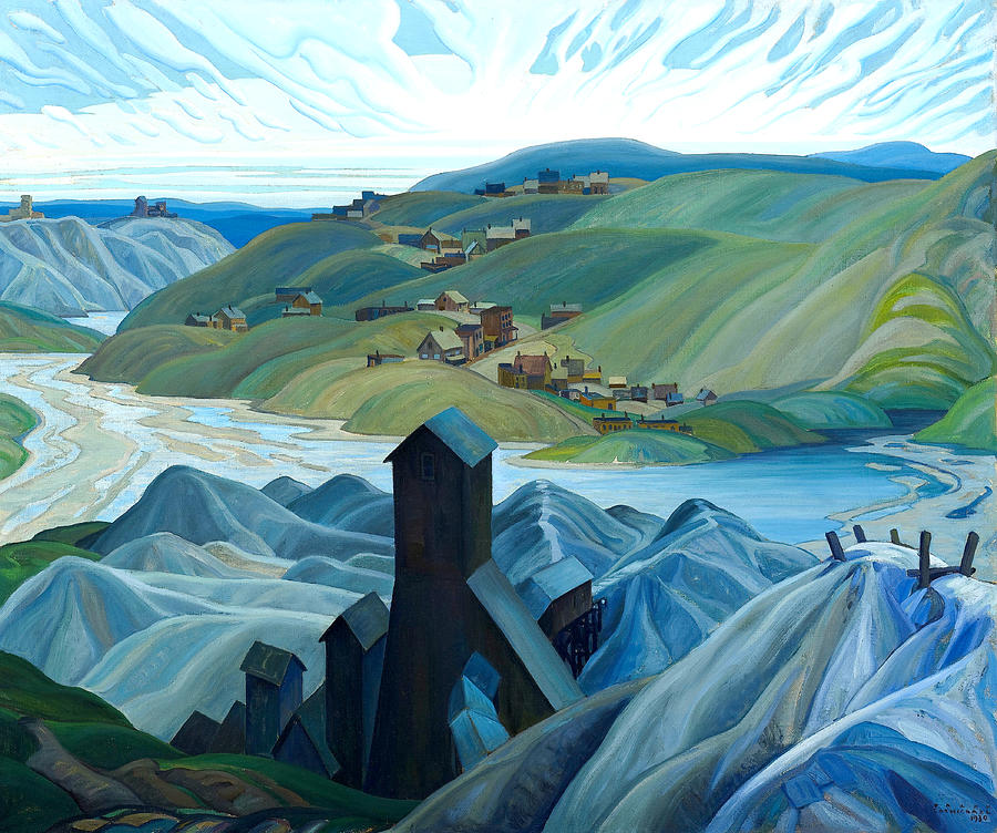 Mountain Painting - A Northern Silver Mine #3 by Franklin Carmichael
