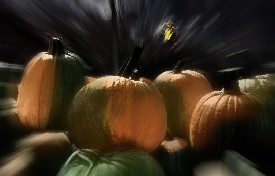 A Rush of Painted Pumpkins #2 Photograph by Wayne King