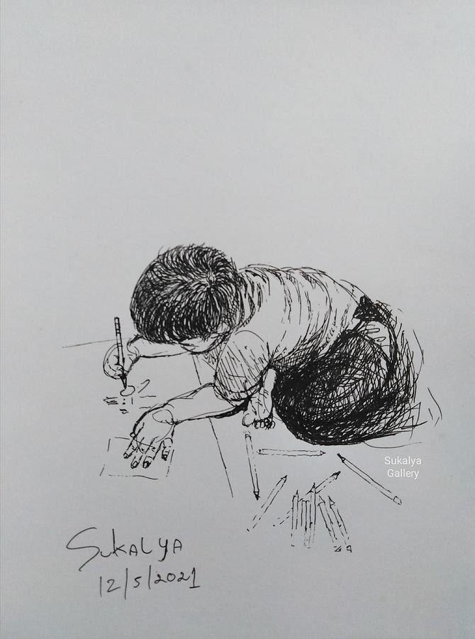 A Student Drawing by Sukalya Chearanantana