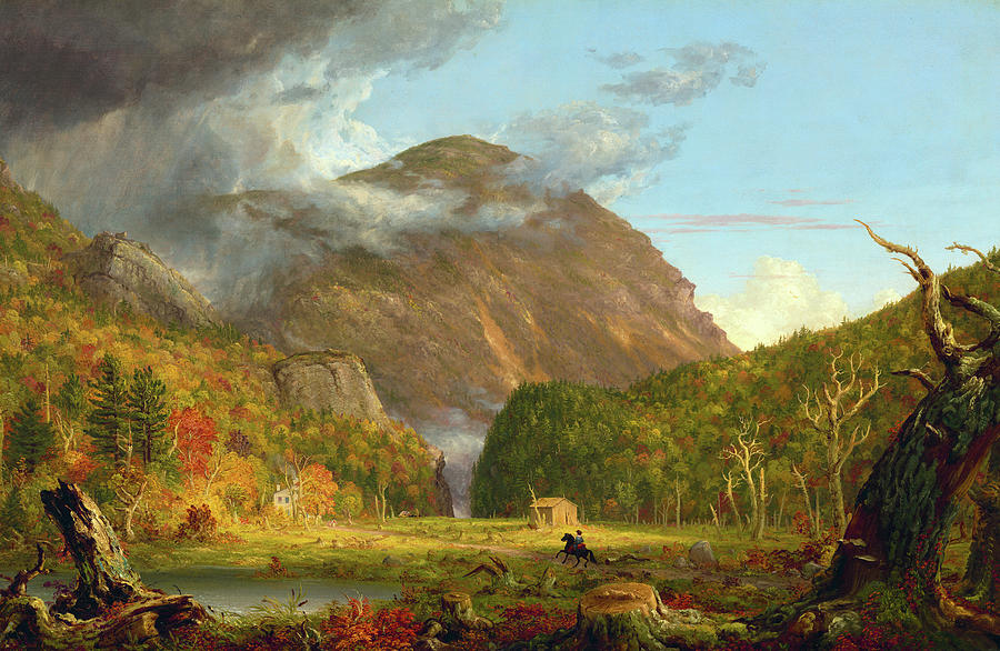 Thomas Cole Painting - A View of the Mountain Pass Called the Notch of the White Mountains, Crawford Notch #2 by Thomas Cole