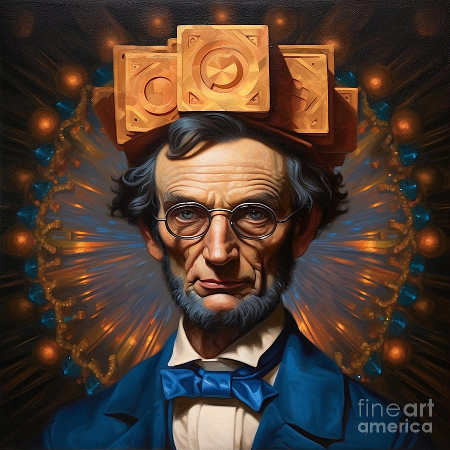 Abraham  Lincoln    Rembrandt  Peale  As  The  Model  By Asar Studios Painting