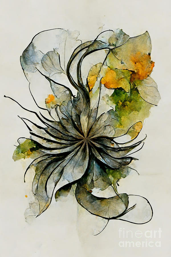 Vector sketch abstract flower Stock Vector by ©Artex67 180860832