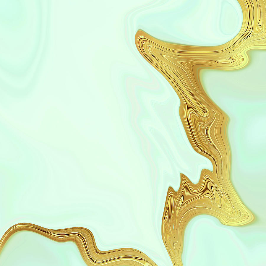 Abstract Gold Backgrounds Digital Art by Sibel Da