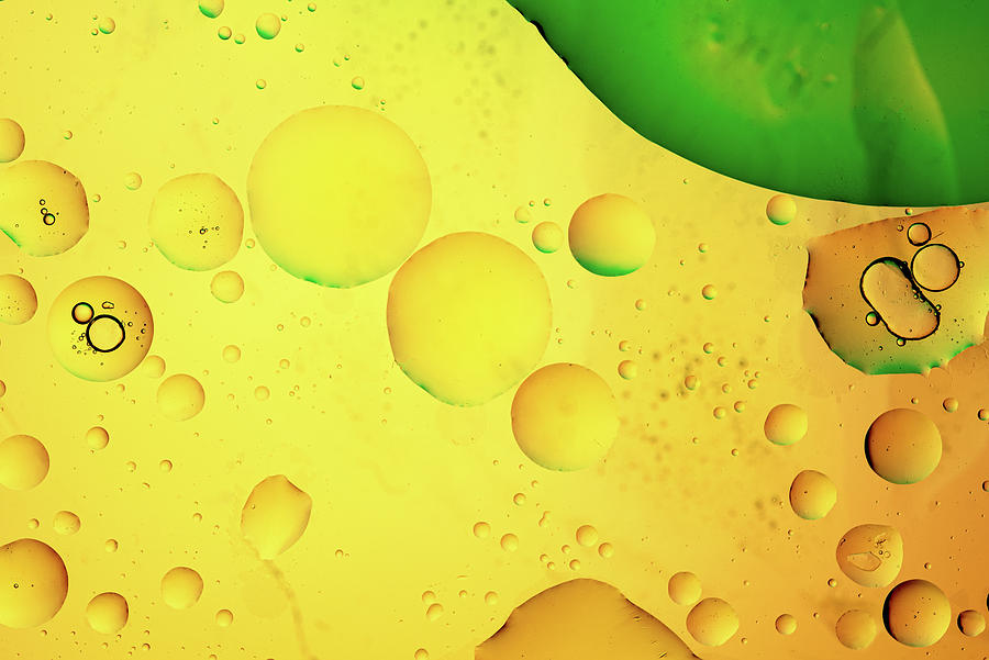 Abstract, image of oil, water and soap with colourful background Photograph by Michalakis Ppalis