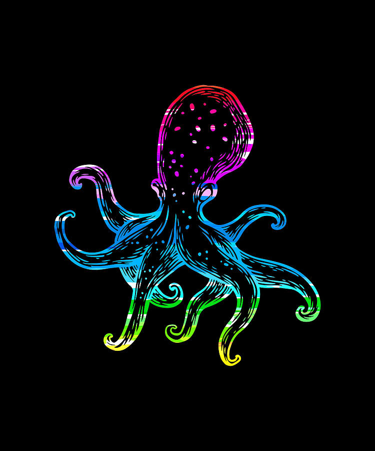 abstract octopus art