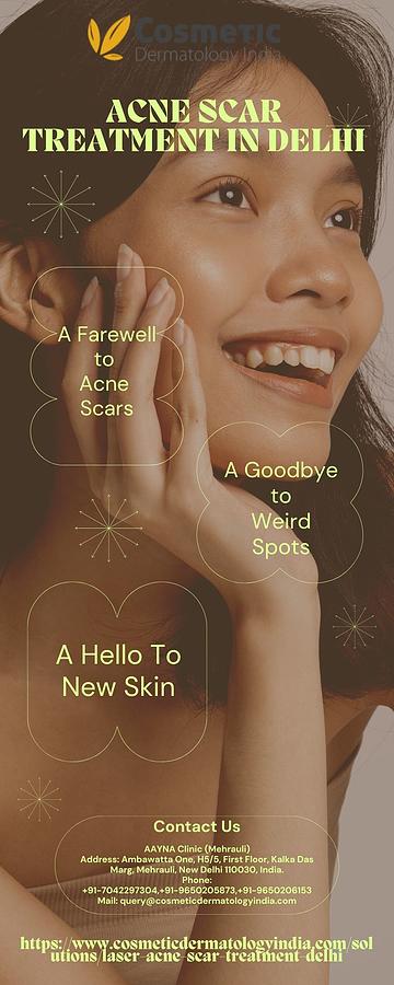 Acne Scar Treatment In Delhi Digital Art By Cosmetic Dermatology India