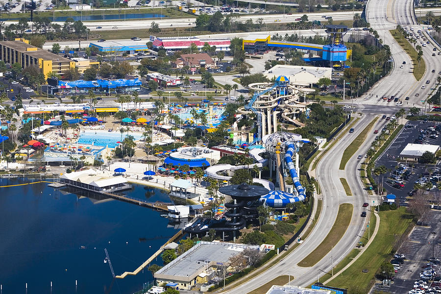 Aerial view of a city, Orlando, Florida, USA #2 Photograph by Glowimages