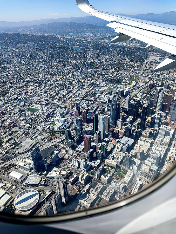 Aerial Views Of Los Angeles From An Air Plane Photograph by Alex ...