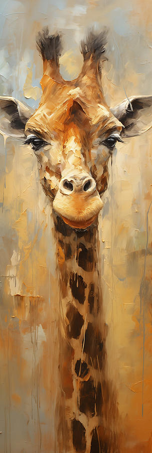 African Giraffe Digital Art